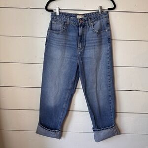 We The Free  Final Countdown Low Rise Cuffed Boyfriend Jeans 30 Relaxed